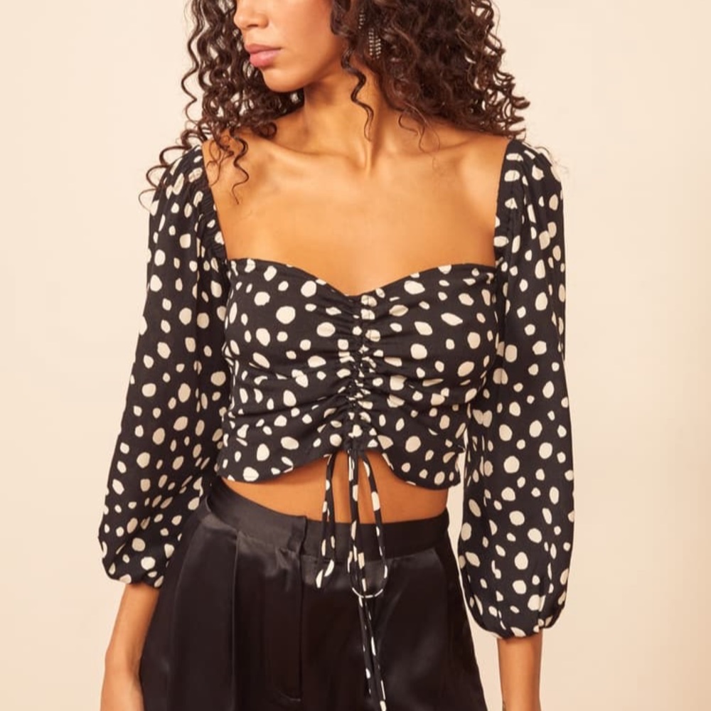 Reformation Desmond Crop Top